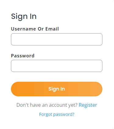 Sign In/Register an account, customize your profile with optional settings